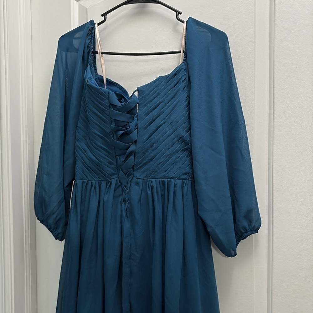 Lavétir Teal Formal Bridesmaid Wedding Maxi Dress Size 10 - Picture 11 of 14